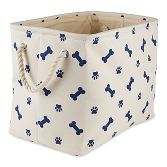 Bone Dry Collapsible Rectangle Pet Storage Bin Paw/Bone Print