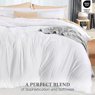 Duvet Cover Twin Size - 2 Piece with Zipper Closure - 1 Comforter Cover& 1 Pillow Sham Comforter