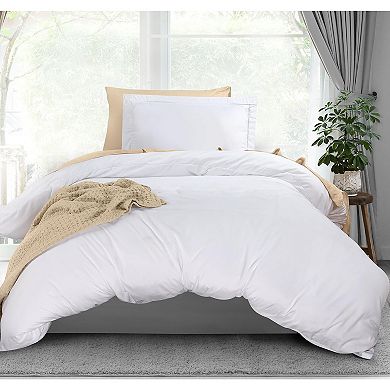 Duvet Cover Twin Size - 2 Piece with Zipper Closure - 1 Comforter Cover& 1 Pillow Sham Comforter