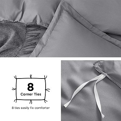Duvet Cover King Size - Soft Double Brushed Bedding Set, Zipper Closure, 3 Pieces, NO Comforter