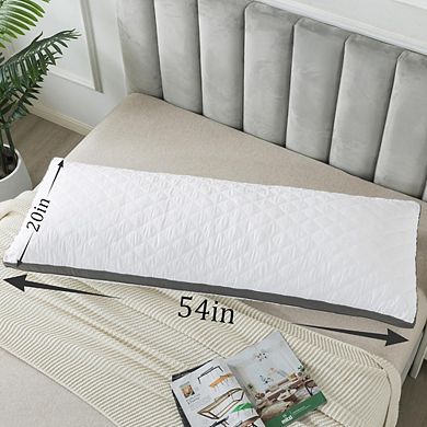 JUANWANG Memory Foam Body Pillow with Removable Case, Large Adult Sleeping Pillow