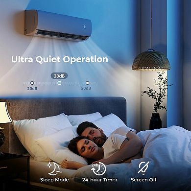 11500 BTU WiFi Mini Split Air Conditioner and Heat Pump 115V