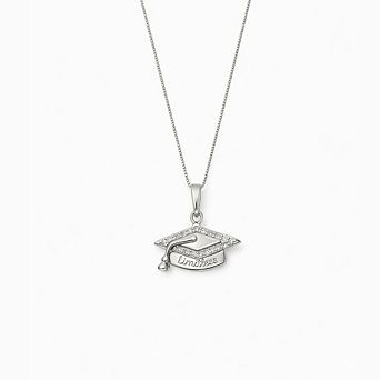 Graduation Cap Necklace Gift for Her (Class of 2026 “Limitless” Pendant)