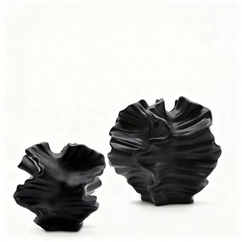 Ceramic Vase Set of 2, Reed Decoration, Simple Nordic Bohemian Modern Home Decor