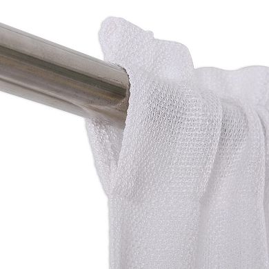 Burlap Look Swag Curtains Rod Pocket Kitchen Valance 36 Inch 2 Panels