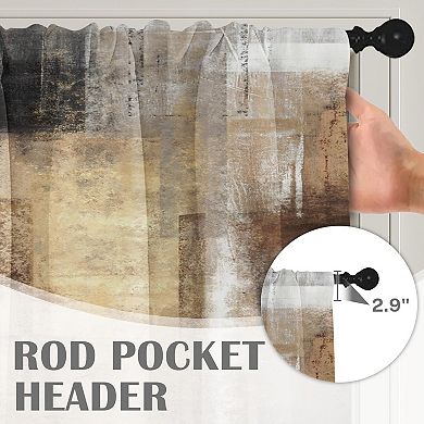 2-piece curtain cover set, blackout curtains, 18x52 inch rod pocket