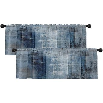 2 pc curtain cover set, blackout curtains, 18x52 inch rod pocket