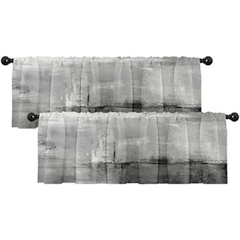 2 pc curtain cover set, blackout curtains, 18x52 inch rod pocket