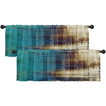 2 pc curtain cover set, blackout curtains, 18x52 inch rod pocket