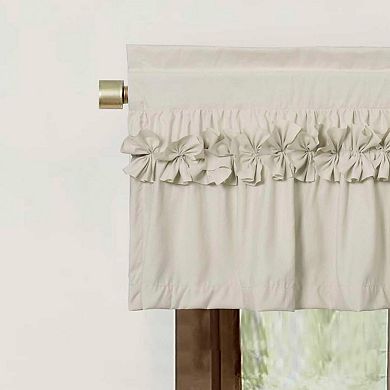 2-piece Ruffle Curtain Panels Handmade Bow Blackout Curtains 52 inches x 18 inches