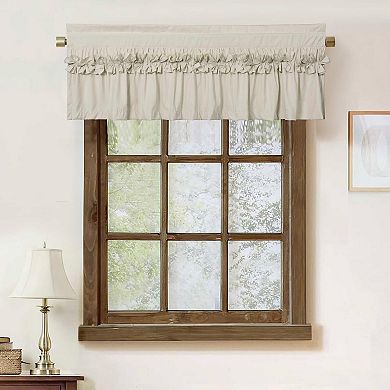 2-piece Ruffle Curtain Panels Handmade Bow Blackout Curtains 52 inches x 18 inches