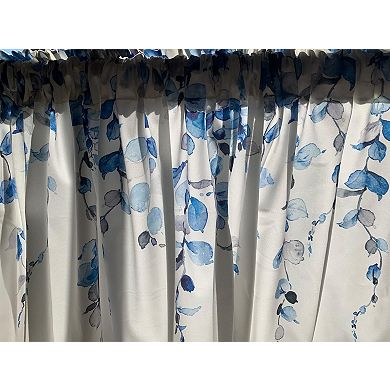2-piece curtain topper 54x18 inches 3-inch rod pocket lightweight sheer polyester curtains