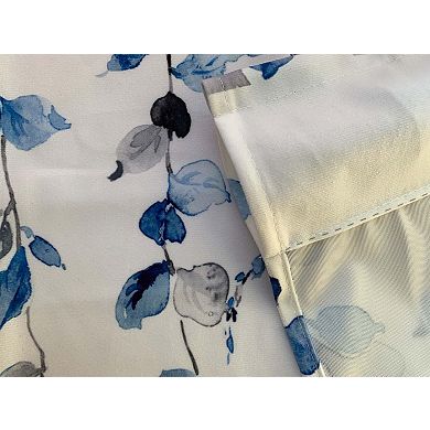 2-piece curtain topper 54x18 inches 3-inch rod pocket lightweight sheer polyester curtains