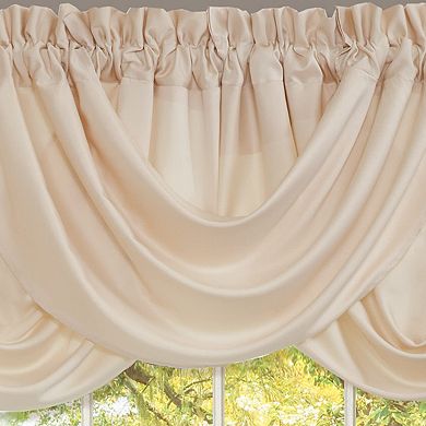 Waterfall Ruffle Curtains 42"x18" Light-Filtering Curtains