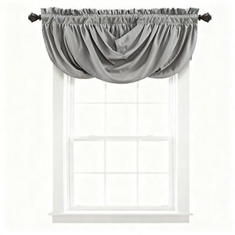 Waterfall Ruffle Curtains 42"x18" Light-Filtering Curtains
