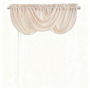 Waterfall Ruffle Curtains 42"x18" Light-Filtering Curtains