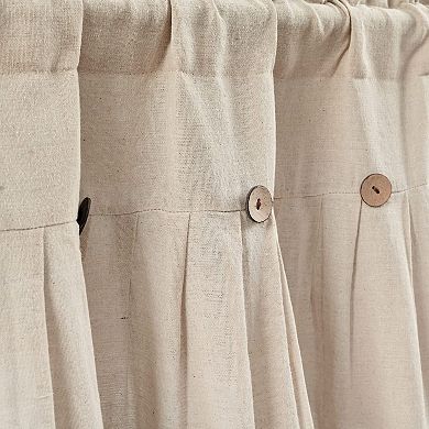 Linen Tab Top Cottage Style Curtain Valance 52 inches wide x 18 inches long