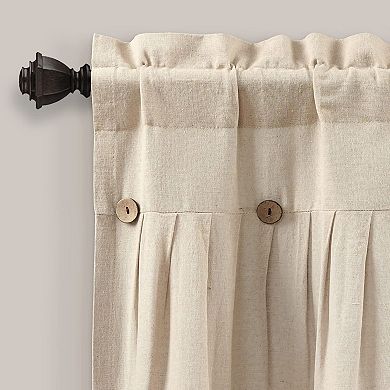 Linen Tab Top Cottage Style Curtain Valance 52 inches wide x 18 inches long