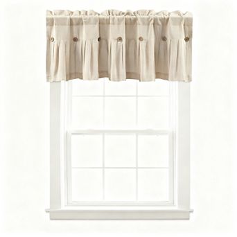 Linen Tab Top Cottage Style Curtain Valance 52 in wide x 18 in long