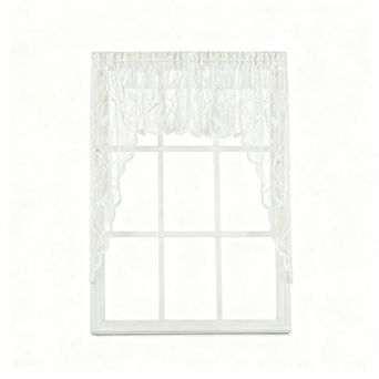 Semi-transparent jacquard lace curtains 38"x56"