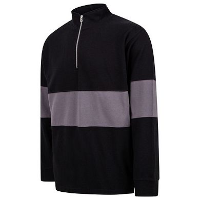 Front Row Unisex Adult Panelled Quarter Zip Jumper