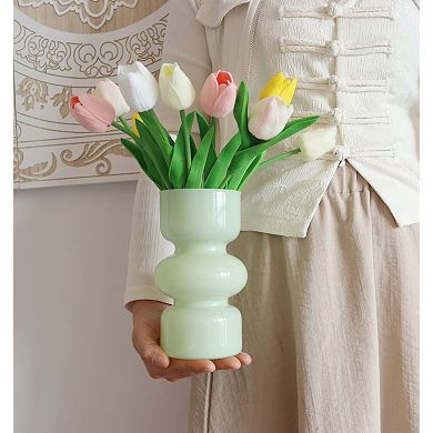 Glass water propagation vase 7-inch colored bubble vase