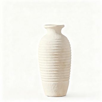 Ceramic Rustic Vase 14.4 Inch Large Vintage Farmhouse Decorative Tall Home Decor