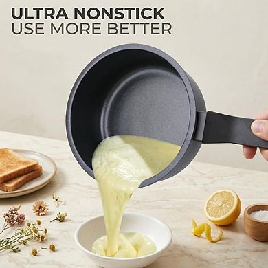 Nonstick Saucepan with Lid, Induction Safe