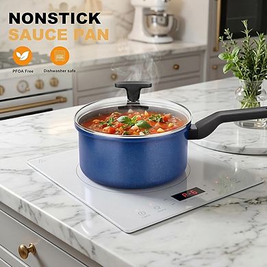 Nonstick Saucepan with Lid, Induction Safe