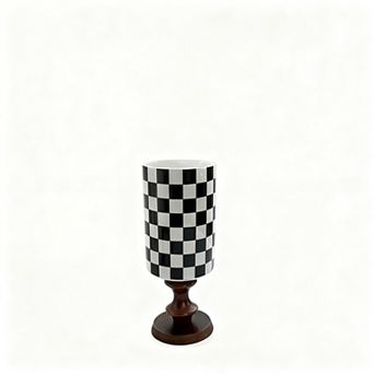 Black and White Ceramic Vase 7.68 in Tabletop Decoration