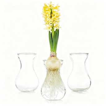 Clear Glass Vase Set of 3 Vases Wedding Table Decoration