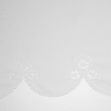 Lace Kitchen Curtain Decoration Set 58x24 Floral Semi-Transparent