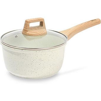 Nonstick Saucepan with Lid, PFOA-Free, All-Stovetop Compatible