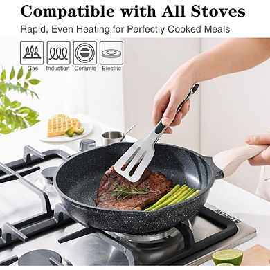 Nonstick Frying Pan, 8" Egg Omelet Skillet, Induction Compatible, PFOA-Free