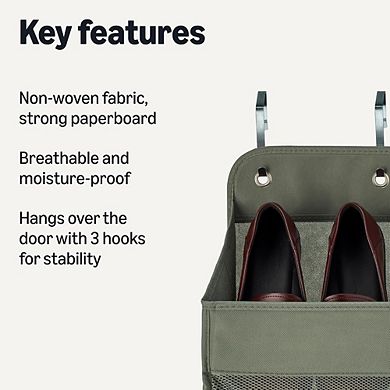 Over Door Hanging Shoe Organizer with Large Capacity Pockets