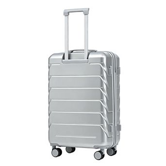 Trikiousd 28 Inch ABS Hard Shell Large Travel Checked Luggage, Combination Lock and Side Hooks