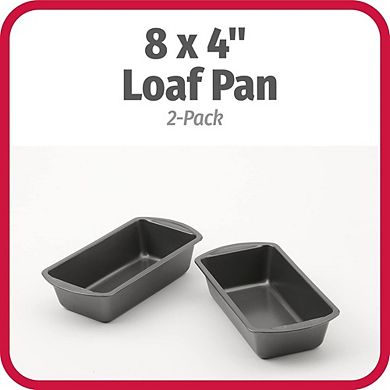 Nonstick Loaf Pan Set, Heavy-Duty Steel, Oven & Dishwasher Safe, Easy-Clean