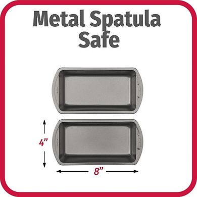 Nonstick Loaf Pan Set, Heavy-Duty Steel, Oven & Dishwasher Safe, Easy-Clean