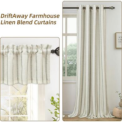 Linen Blackout Curtains Thermal Insulated Drapes for Bedroom & Living Room