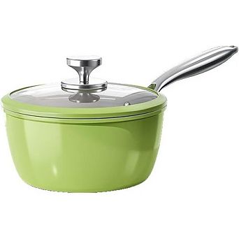 Nonstick Ceramic Saucepan with Lid Induction Compatible, Multipurpose