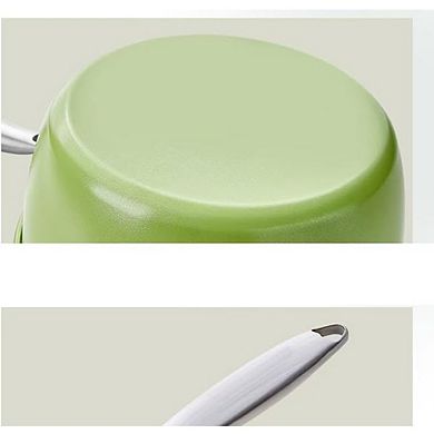 Nonstick Ceramic Saucepan with Lid Induction Compatible, Multipurpose
