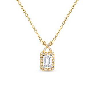 Heirloom Treasures Sterling Silver 1/5 Carat T.W. Lab-Grown Diamond Pendant Necklace