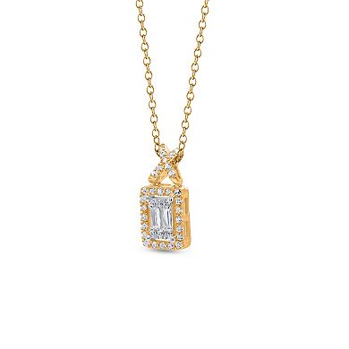 Heirloom Treasures Sterling Silver 1/5 Carat T.W. Lab-Grown Diamond Pendant Necklace