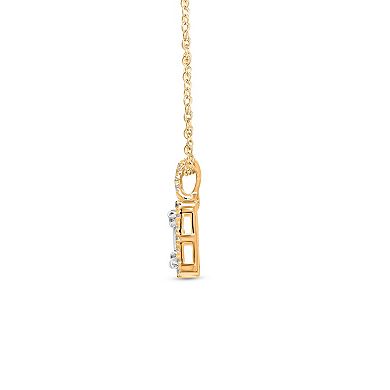 Heirloom Treasures Sterling Silver 1/5 Carat T.W. Lab-Grown Diamond Pendant Necklace