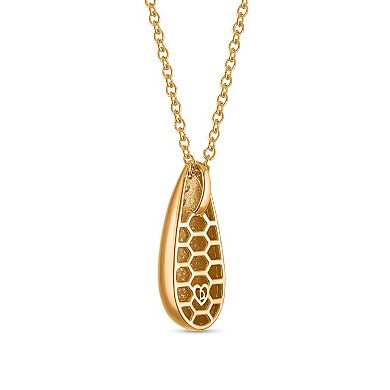 Heirloom Treasures Sterling Silver 1/6 Carat T.W. Lab-Grown Diamond Teardrop Pendant Necklace