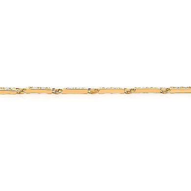 Heirloom Treasures Sterling Silver 1 Carat T.W. Lab Grown Diamond Bracelet