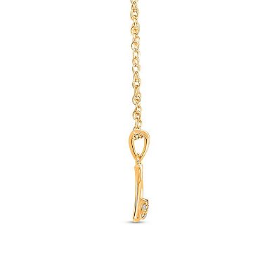 Heirloom Treasures Sterling Silver Lab-Grown Diamond Accent Heart Pendant Necklace