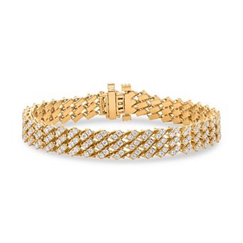 Heirloom Treasures Sterling Silver 3 Carat T.W. Lab-Grown Diamond Bracelet
