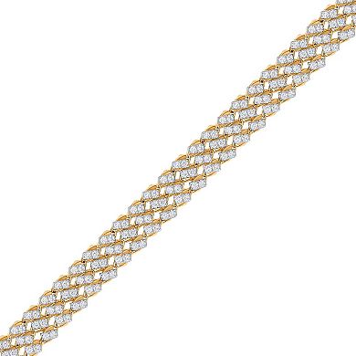 Heirloom Treasures Sterling Silver 3 Carat T.W. Lab-Grown Diamond Bracelet
