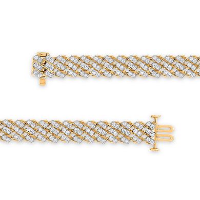 Heirloom Treasures Sterling Silver 3 Carat T.W. Lab-Grown Diamond Bracelet
